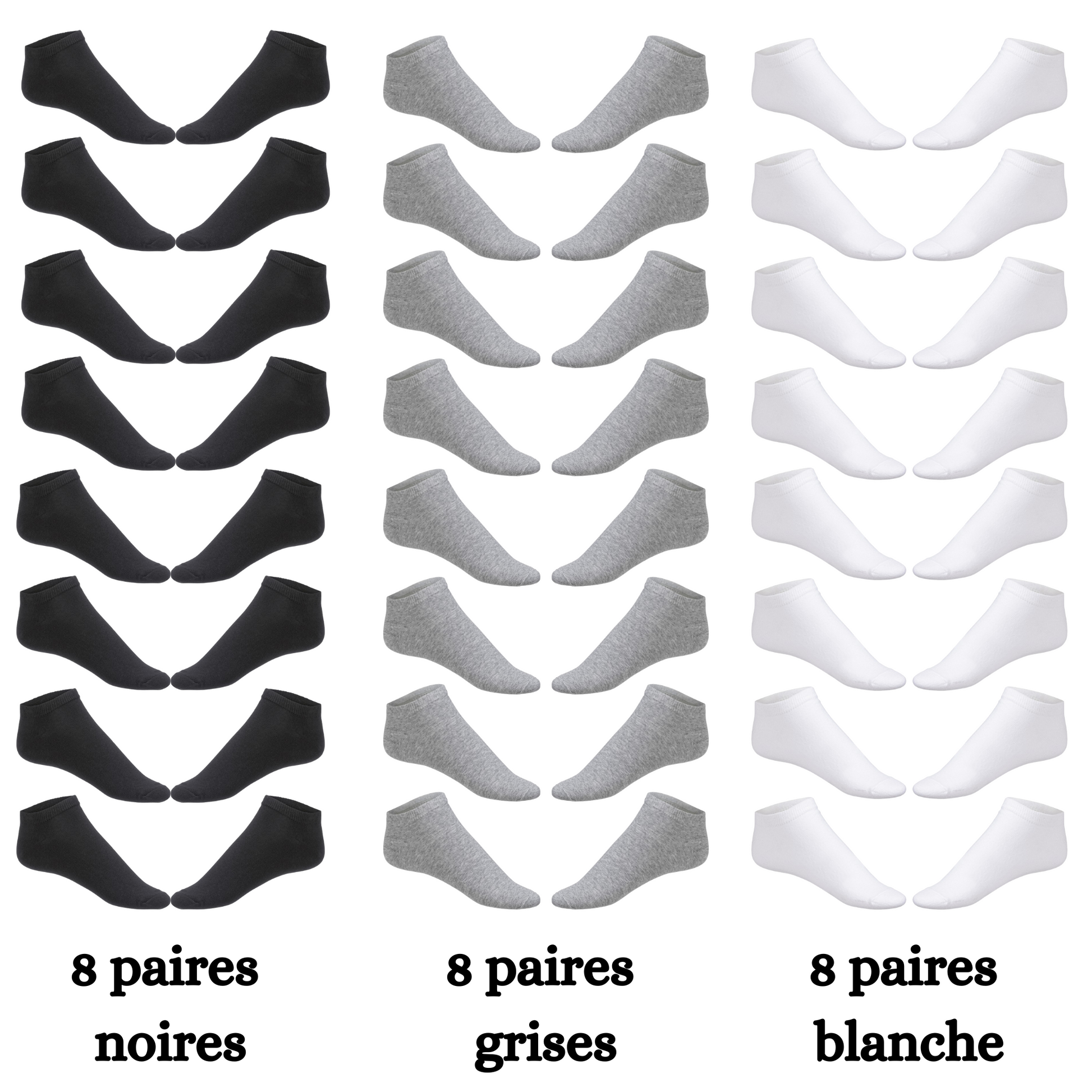 Pack chaussettes 24 paires